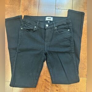 Paige Denim Verdugo Ultra Skinny Mid Rise Women's Black Stretch Jeans size 29